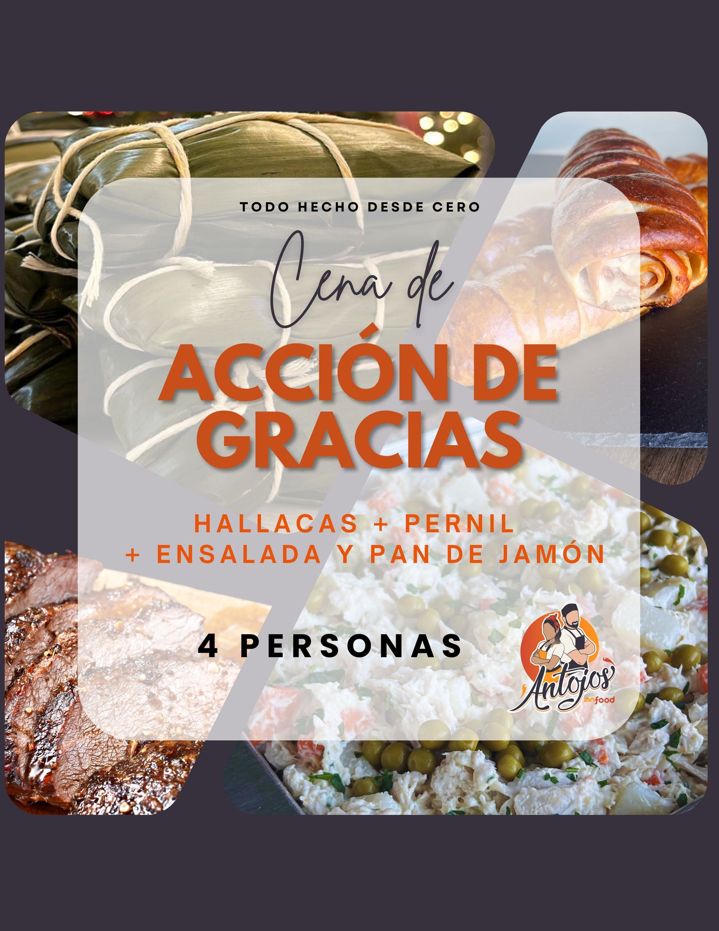 Combo CENA AMIGOS para 4 personas